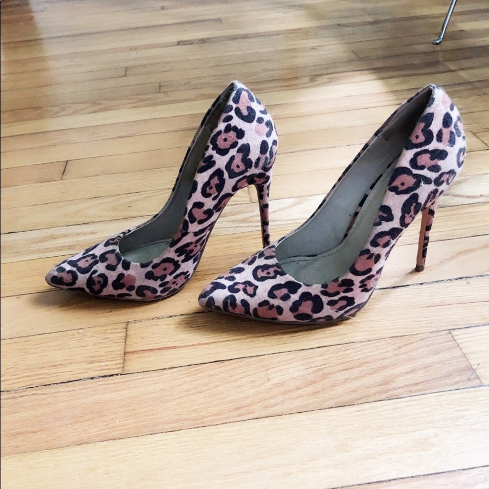 Leopard print heels
